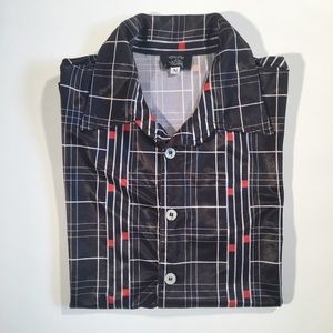 Retro Geometric Print Short Sleeve